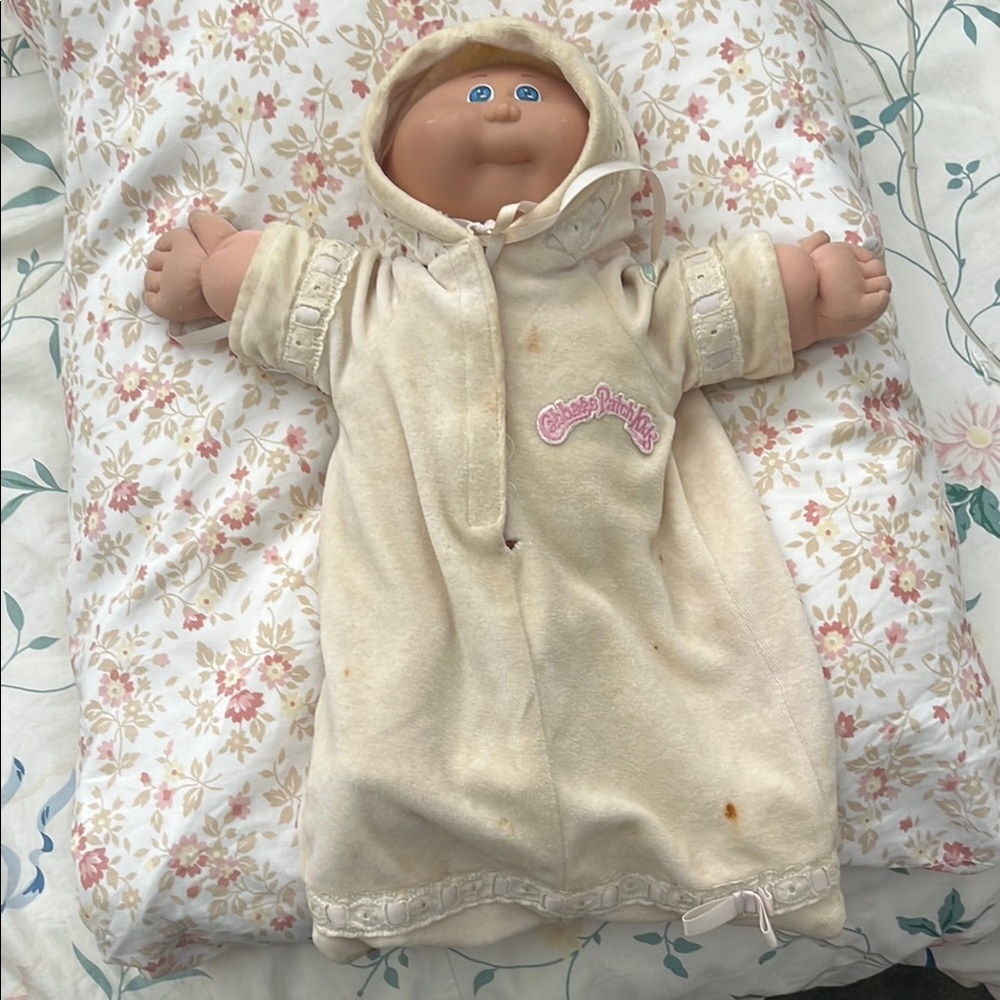 Cream and Pink Cabbage Patch Kid Doll with Accessories